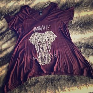 Maroon shirt